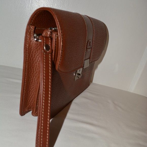 BURBERRY london clutches brown leather - Picture 10 of 16